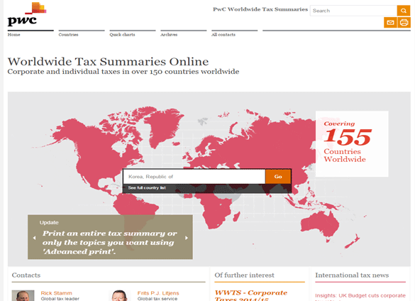 Worldwide Tax Summaries 이제는 삼일아이닷컴에서 만나보세요. > notice | 삼일인포마인-TIS